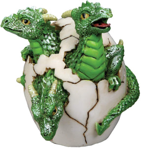3 Headed Dragon Hatchling Collectible Figurine Statue Sculpture Figure