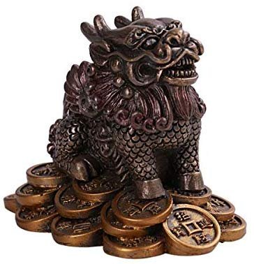 Pacific Giftware PT Traditional Chinese Money Feng Shui Chi Lin Dragon Horse Resin Home Decor Figurine