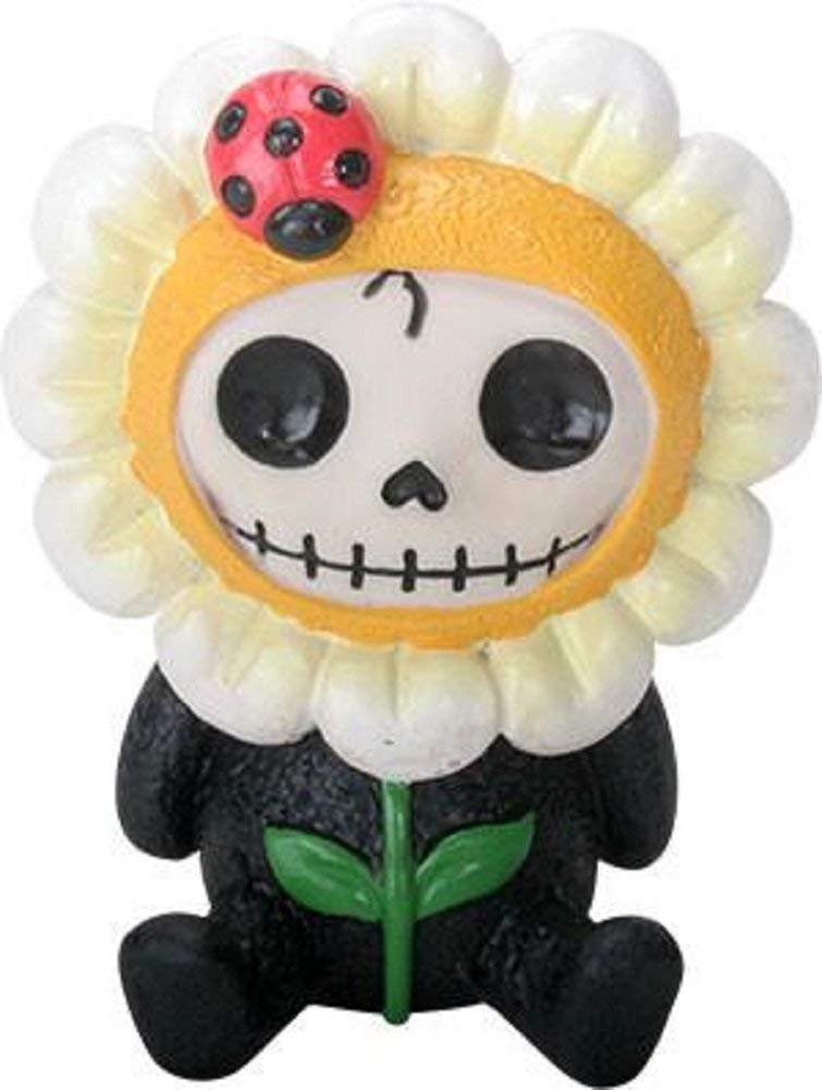 SUMMIT COLLECTION Furrybones Daisy Signature Skeleton in Flower Costume with a Ladybug