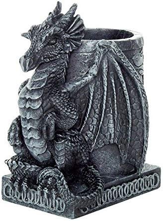 PTC 4.5 Inch Medieval Dragon Statue Figurine Desk Top Utility Holder