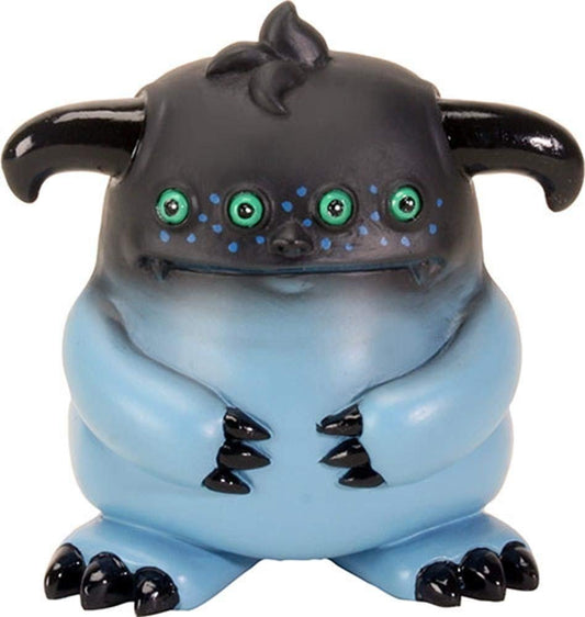 YTC Oni The Black and Blue Four Green Eyed Black Two Horned Creature