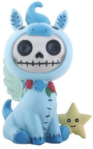 SUMMIT COLLECTION Furrybones Pegs Signature Skeleton in Blue Pegasus Costume with Star Buddy