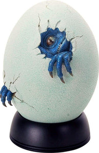 Off White and Light Green Colored Blue Baby Dinosaur Egg Hatchling