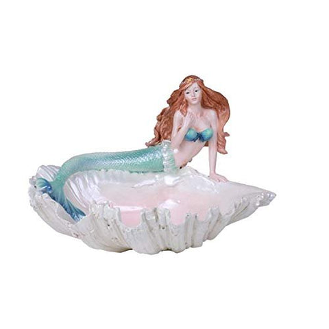Pacific Giftware Under The Sea Mermaid with Shell Potpourri Resin Figurine Dish