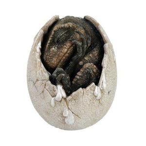 Red Dinosaur Prehistoric Egg Collectible Figurine