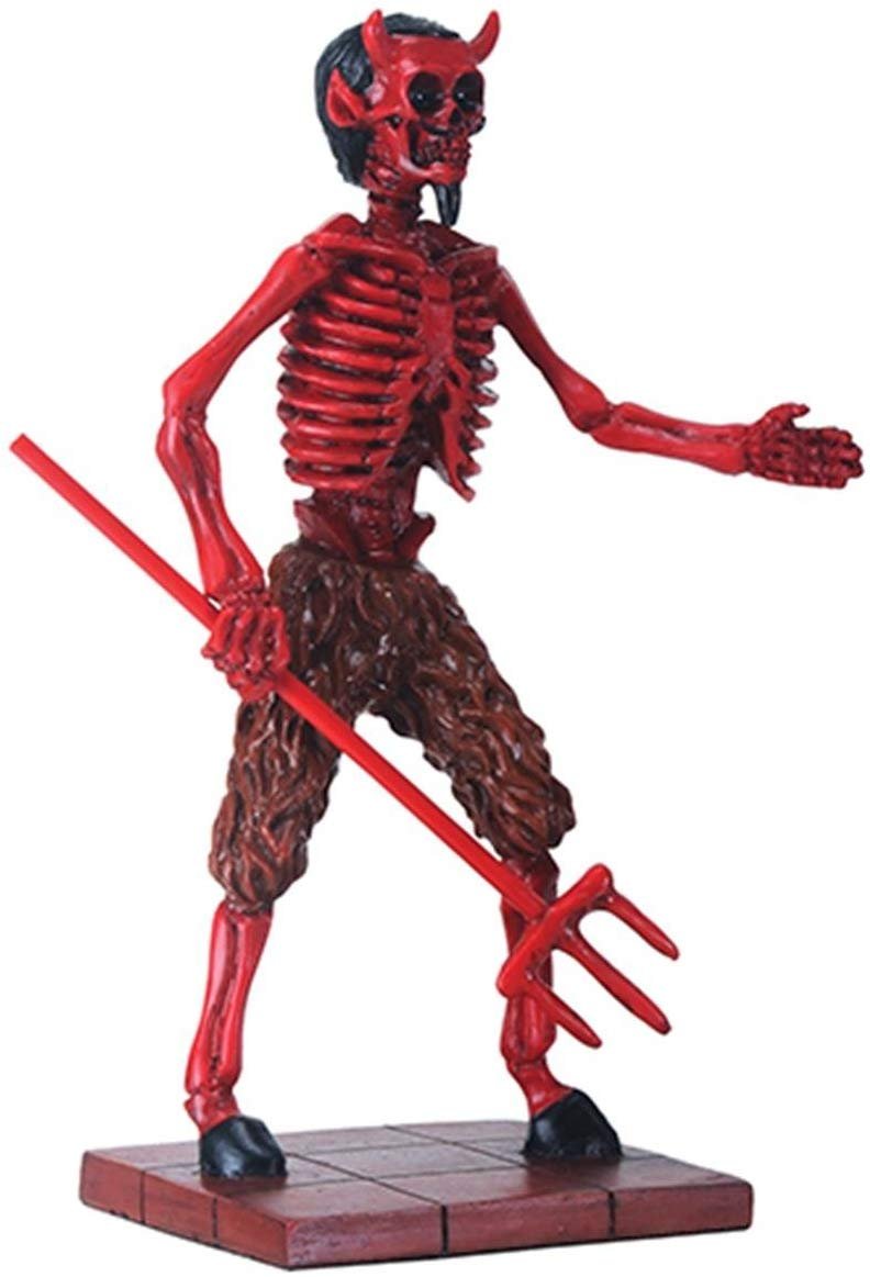 Day of The Dead DOD El Diablito Demon Skeleton Sculpture Figurine