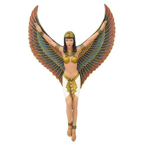 18.06 Inch Winged Isis Mythological Egyptian Goddess Statue Figurine
