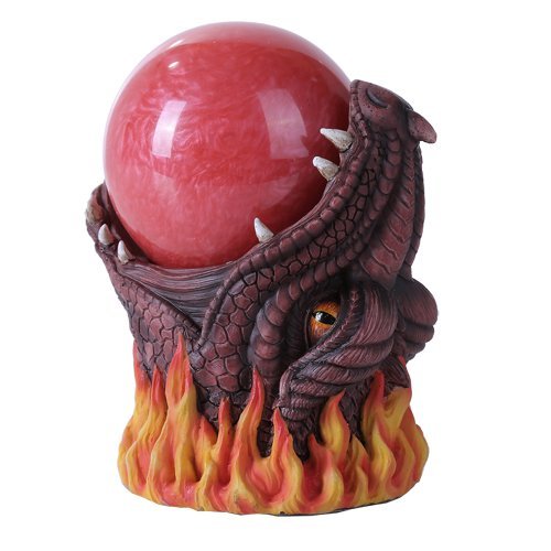 Frost Ice Dragon StormBall Iceburg Statue Sound Activated Gliter Sparkle