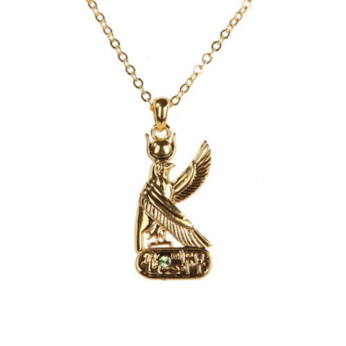 Egyptian Horus Golden Pewter Necklace Jewelry- Mystica Collection