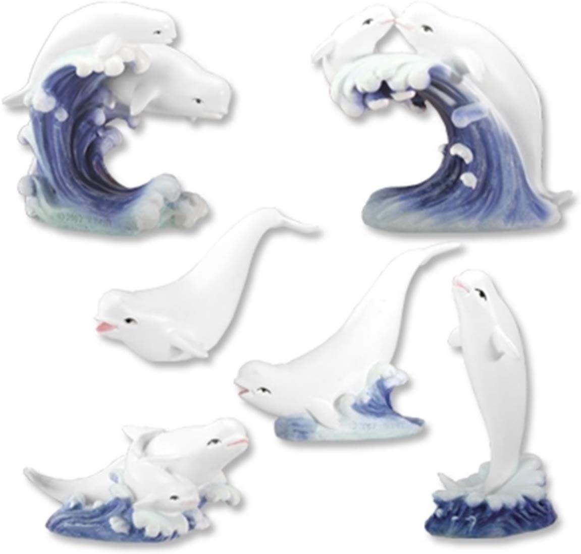 Beluga Whales Collectible, Set of 6