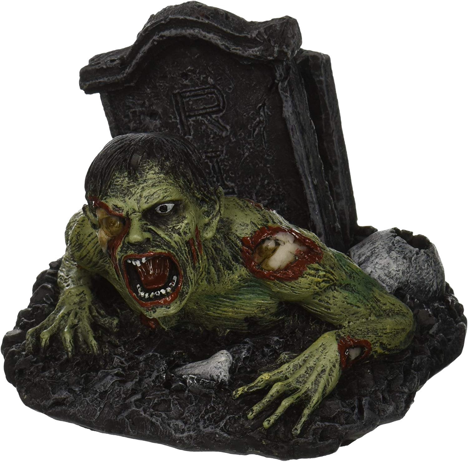 PTC 9602 Zombie Hand Painted Cold Cast Resin Name Card Holder, 4.06", Multicolor