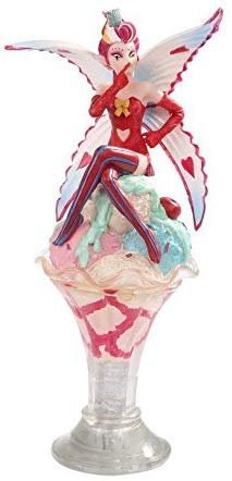 Sugar Sweet Ice Cream Sundae Fairy on Led Goblet Statue Figurine