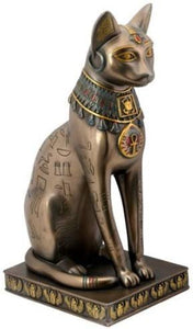 Egyptian Bronze Bastet Collectible Figurine