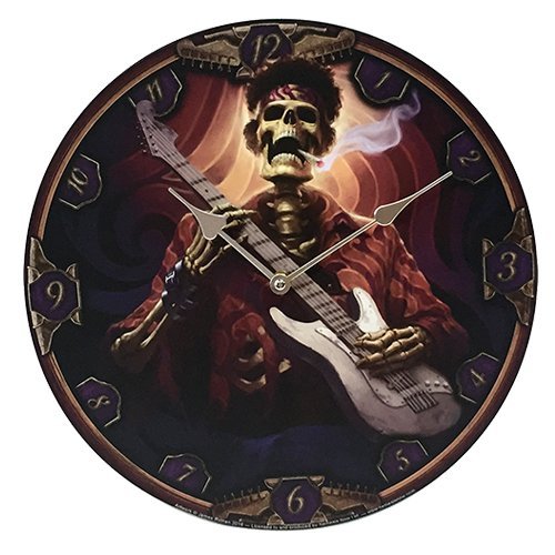 Pacific Giftware Dead Groovy Wall Clock by James Ryman Gothic Round Plate 13.5" D