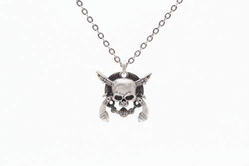 Skull Cross Pistol Necklace Mystica Collection