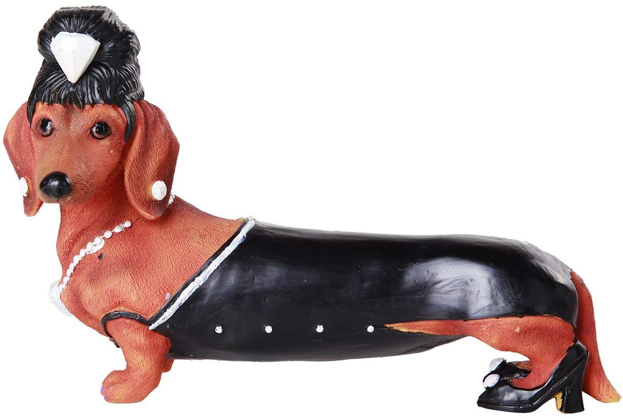 Pacific Giftware Sexy Diamonds are Girl's Best Friend Diva Doxy Collectible Wiener Dog Dachshund Figurine