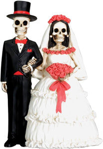 Dod Wedding Couple Skeleton Collectible Sculpture Art