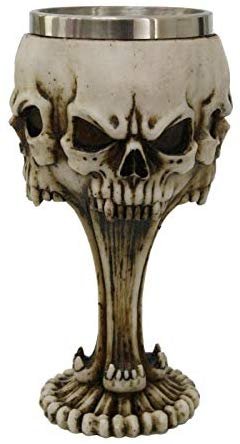 Pacific Giftware Skull Face Collectible Figurine Chalice Goblet