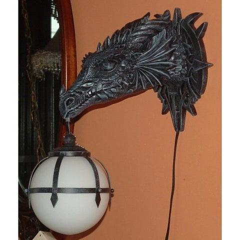 Dragon Head Lamp 16"H, #92425 by ACK