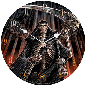 Anne Stokes Final Verdict Bedroom Wall Clock Gothic Grim Skeleton Reaper