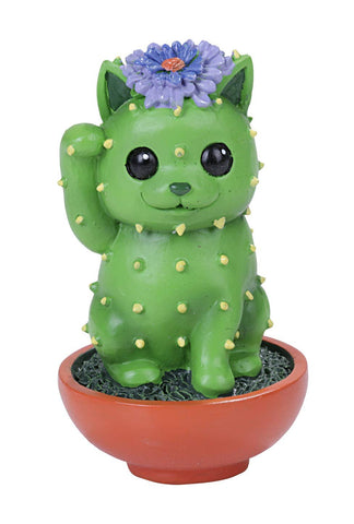 SUMMIT COLLECTION Maneki Neko - Cacti Animal Collectible Figurine