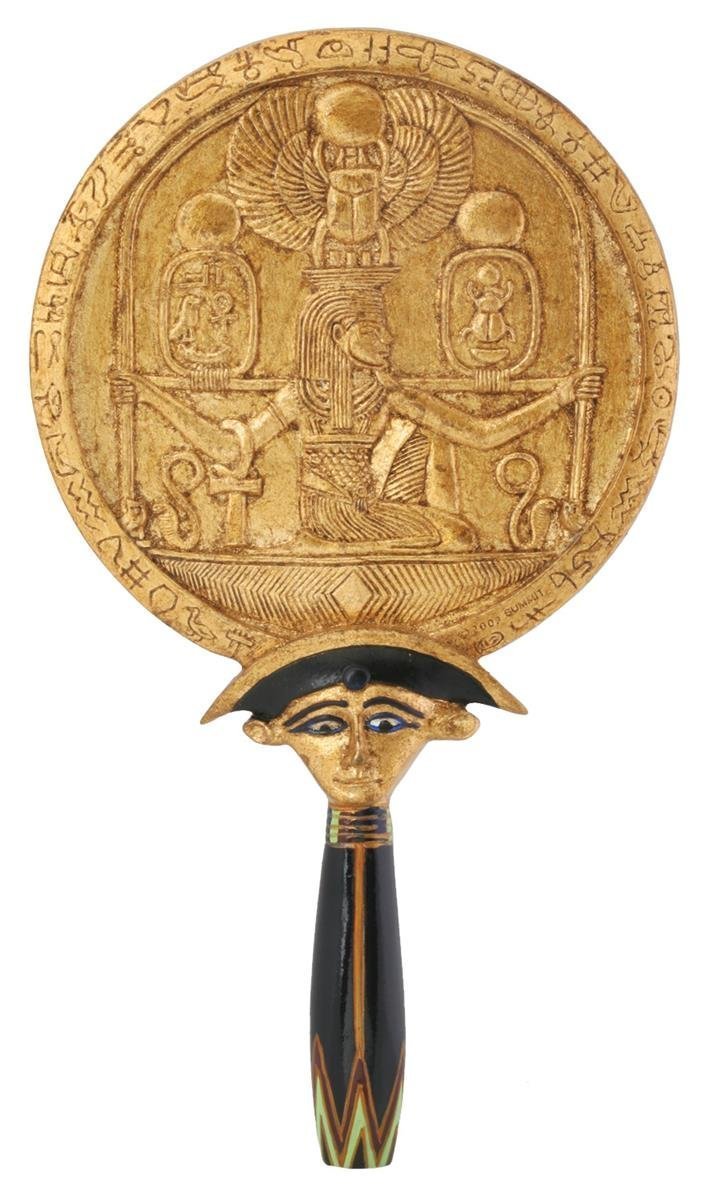 Summit Aegis Egyptian Mirror Collectible Egypt God Sekhmet Pharaoh Figure, Gold,