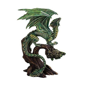 Pacific Giftware Anne Stokes Age of Dragons Forest Winged Dragon on Tree Home Decorative Resin Figurine