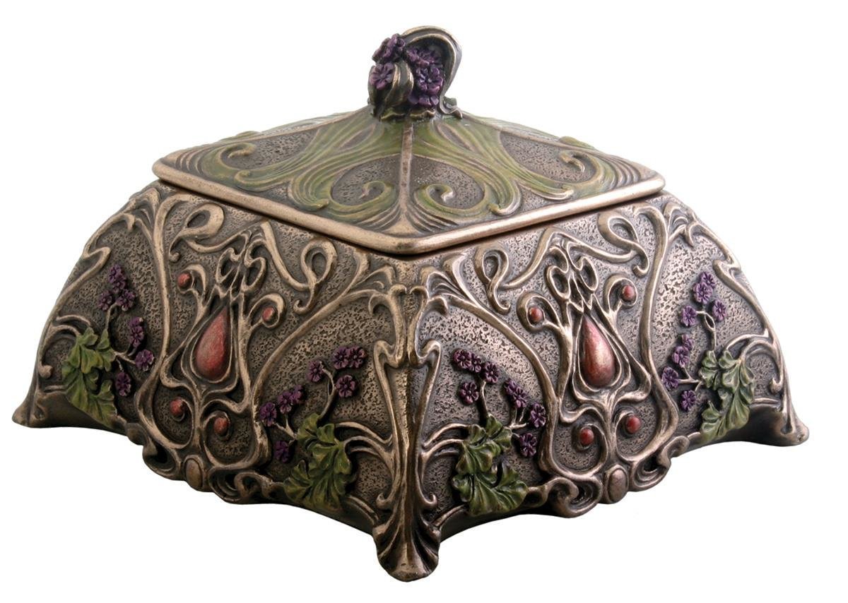 Art Nouveau Jewelry Box Holder, Flower