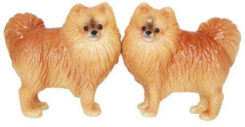 Pacific Giftware Pomeranian Dog Salt and Pepper Shakers Set, Magnetic