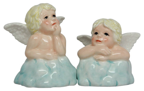 Pacific Giftware Cupid Angels - Magnetic Salt & Pepper Shakers - They Kiss