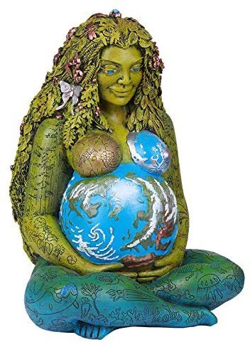 Millennial Gaia Earth Mother Goddess Figurine 14" Tall by Oberon Zell