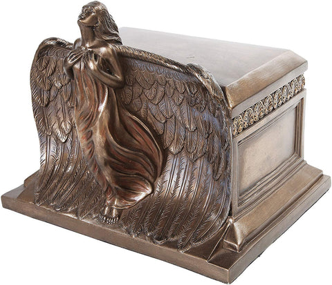 PTC 11 Inch Rising Angel Keepsake Urn Bronze Finish Statue Figurine