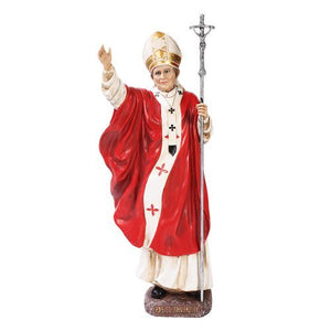 Pope Saint John Paul Home Decor Statue Made of Polyresin