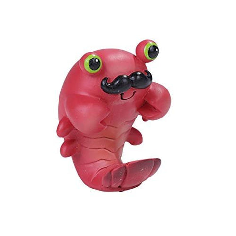 SUMMIT COLLECTION Lobert The Smiling Red Lobster with a Mustache - Exotic Sea Creature Collectible Figurine