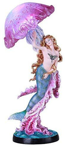 Pacific Giftware Princess Mermaid with Jellyfish Figurine Lamp