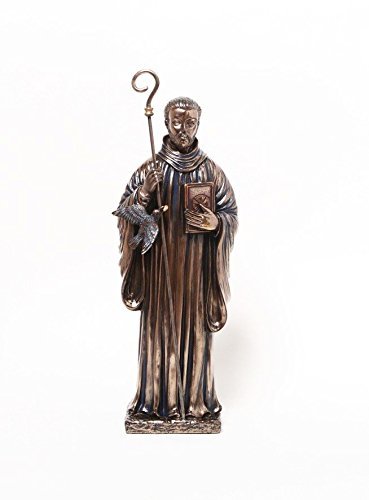11 Inch Saint Benedict Orthodox Religious Resin Statue Figurine