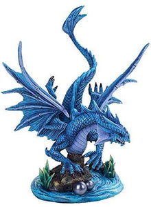 Pacific Giftware Anne Stokes Age of Dragons Water Winged Dragon Home Decorative Resin Figurine