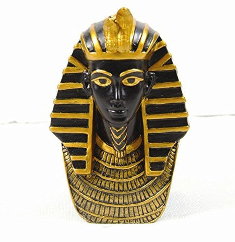 PTC 3.38 Inch Egyptian King TUT Head and Bust Resin Statue Figurine
