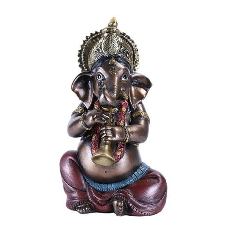 Pacific Giftware The Hindu Elephant Deity Ganesha Music Band - Sitting Ganesh Playing Shehnai