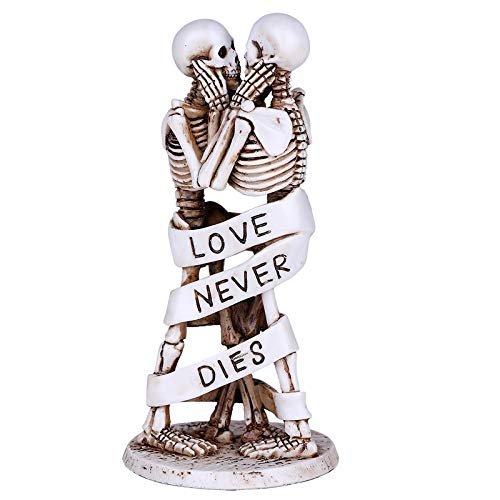 Love Never Dies Skeleton Couple Resin Figurine
