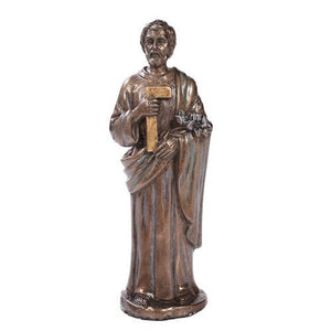 St Joseph the Worker Statue with Prayer Card Home Seller Kit Saint Bronze