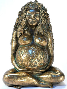 Millennial Gaia Statue - Bronze Finish by Oberon Zell
