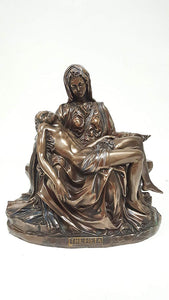 The Pieta Michelangelo Inspired Jesus and Mary Statue 10.5 Inches Collectible