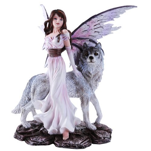 Purple Guardian Dragon On Castle Figurine Medieval Mythical Fantasy De