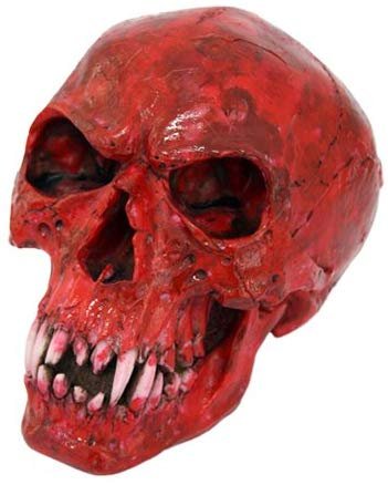 Red Vampire Cool Skull Collectible Figurine