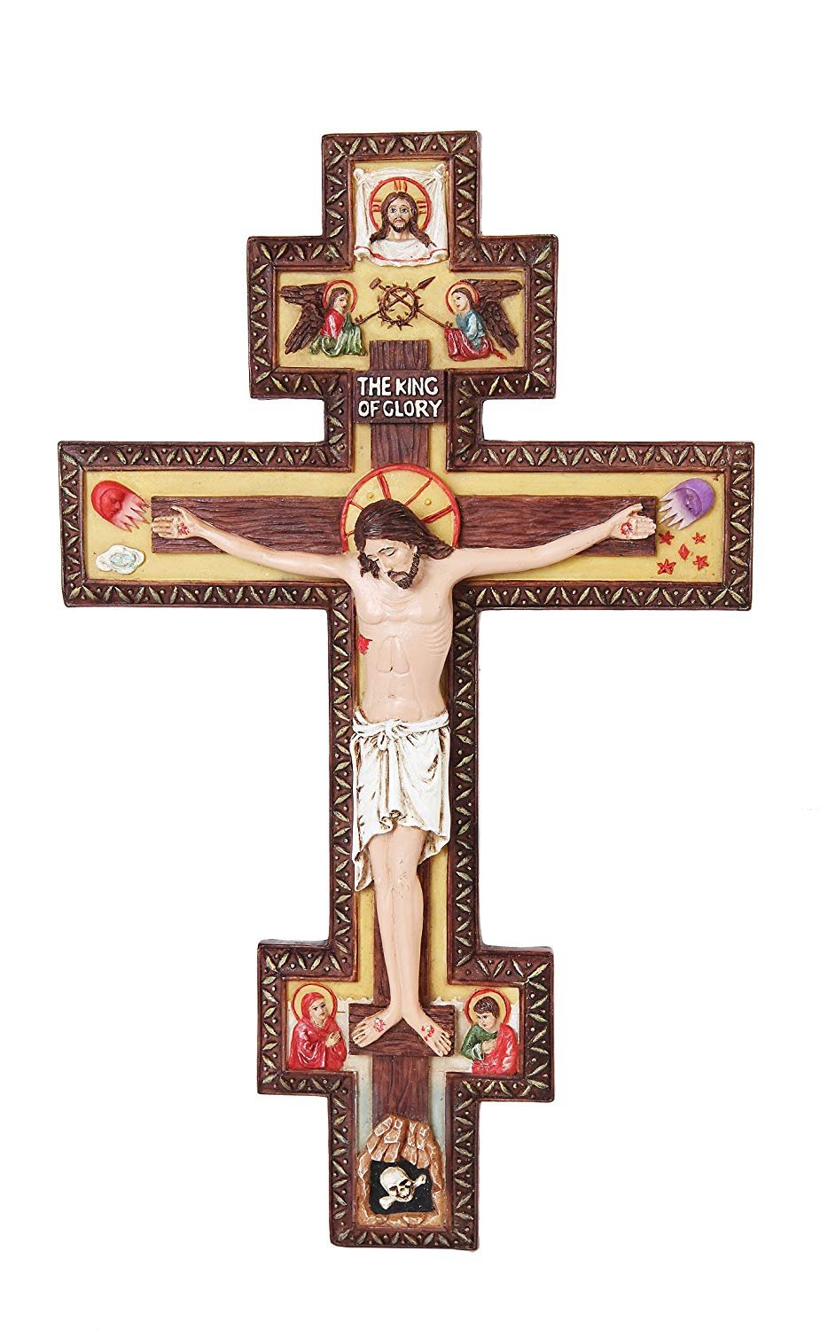 12 Inch Byzantine The King of Glory Crucifix Statue Figurine