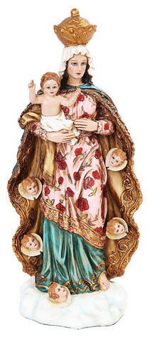 PTC 10 Inch Our Lady of Angels with Baby Jesus Religious Statue Figurine