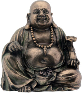 Bronze Hotei Buddha Laughing Buddhism Figurine Decoration
