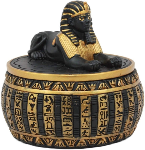 Pacific Giftware Egyptian Theme Guardian Sphinx Decorative Box Classical Egypt Monument Statue