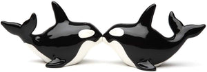 OrcasMagnetic Ceremic Salt and Pepper Shakers